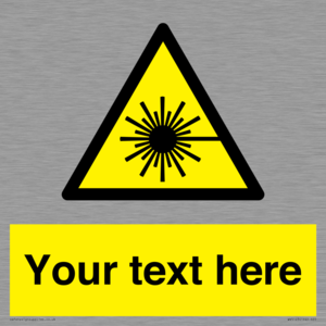 Custom Laser Hazard Sign